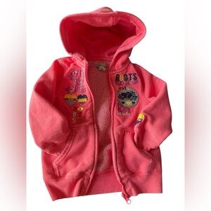 Roots Pink Kids Hoodie